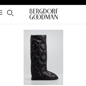 Miu Miu Black Quilted Winter Boots